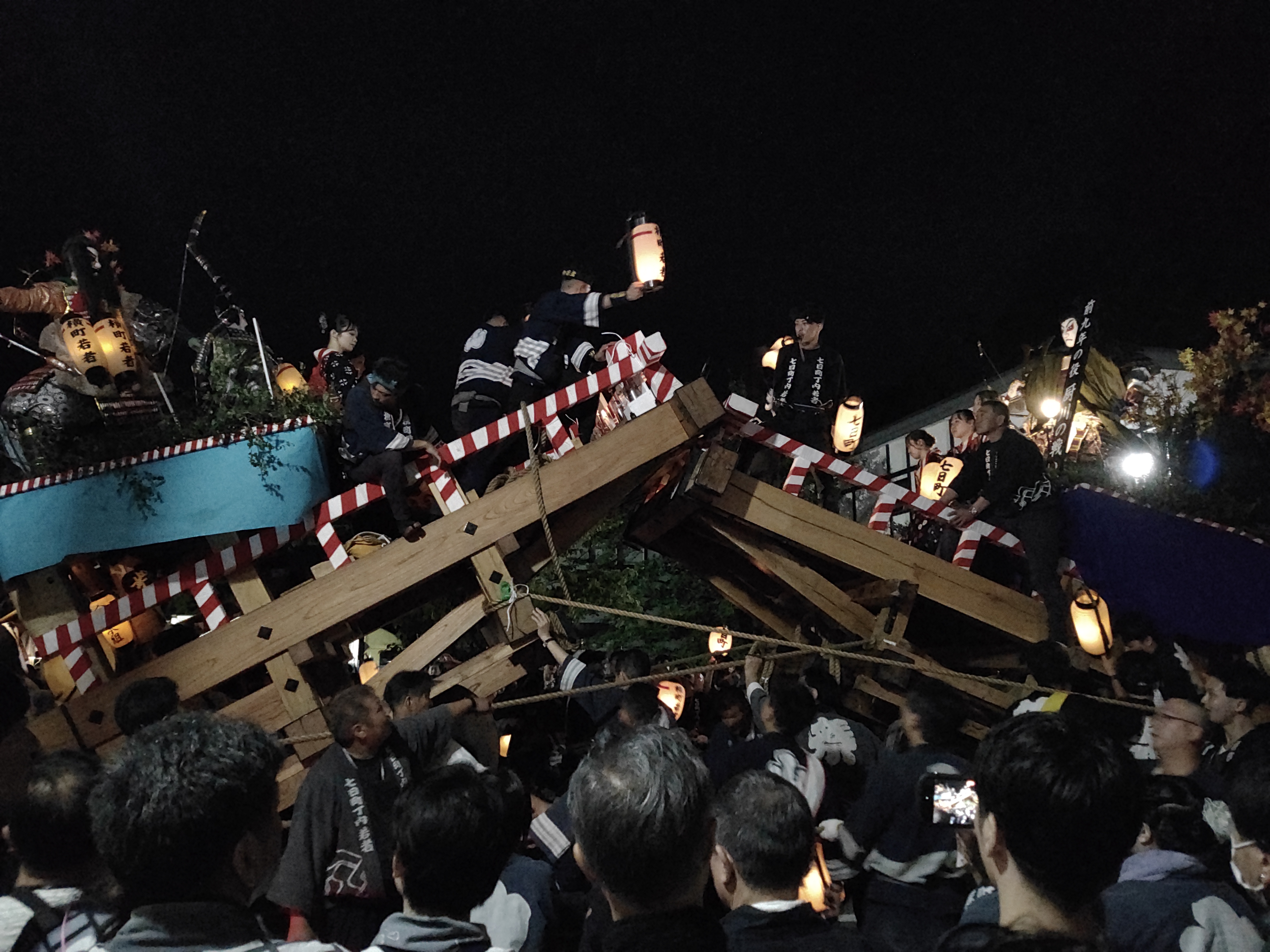 七日町丁内ー横町若者